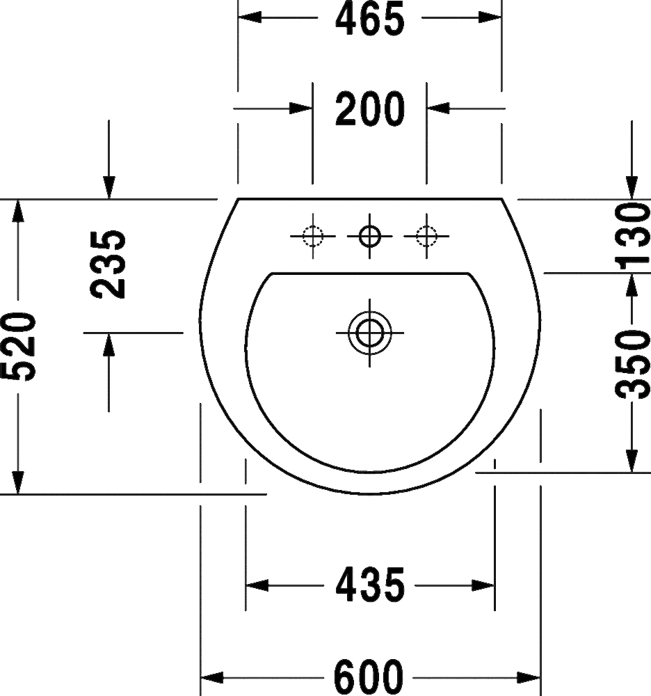 Раковина Duravit Darling New 2621600000 60 см