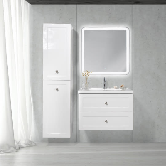 Тумба для комплекта BelBagno DUBLIN-750-2C-SO-BL bianco lucido