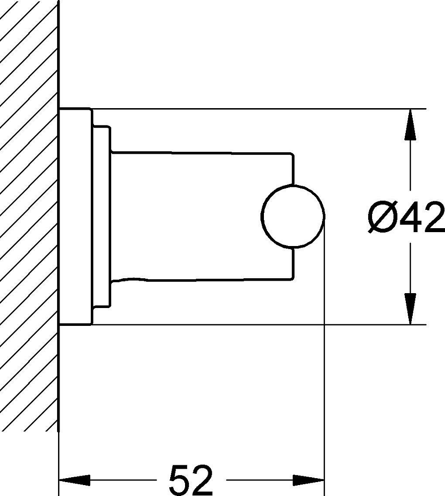 Крючок Grohe Atrio 40312000