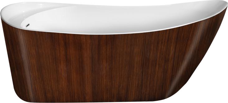 Акриловая ванна Lagard Minotti Brown Wood 170х76