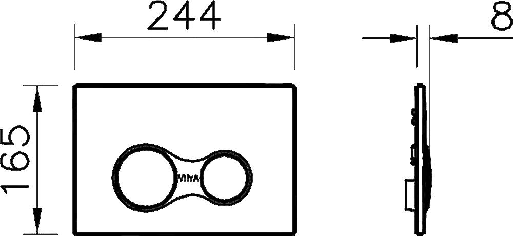 Комплект VitrA Zentrum 9012B003-7206 4 в 1 с микролифтом