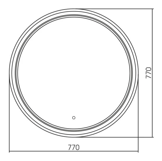 Зеркало Azario Lima LED-00002526 белый