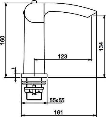 Смеситель для раковины Gappo G1007-40