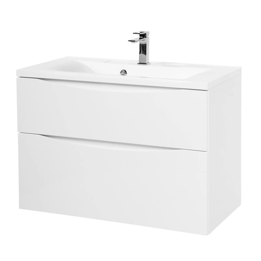 Тумба под раковину BelBagno MARINO-H60-900-2C-SO-BL-P 90 см, Bianco Lucido