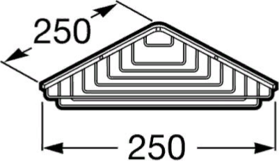 Угловая мыльница-решётка Roca Nuova 816534001