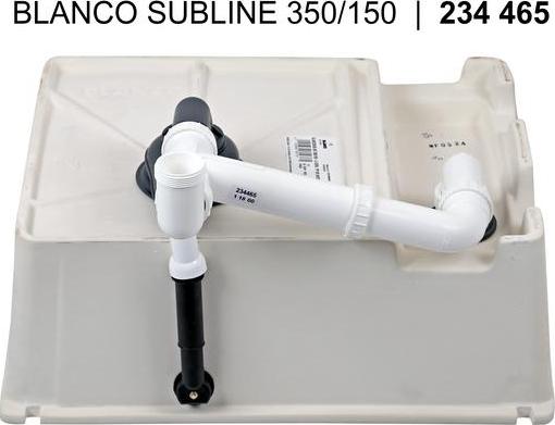 Кухонная мойка Blanco Subline 350/150-U Ceramic 523746 базальт