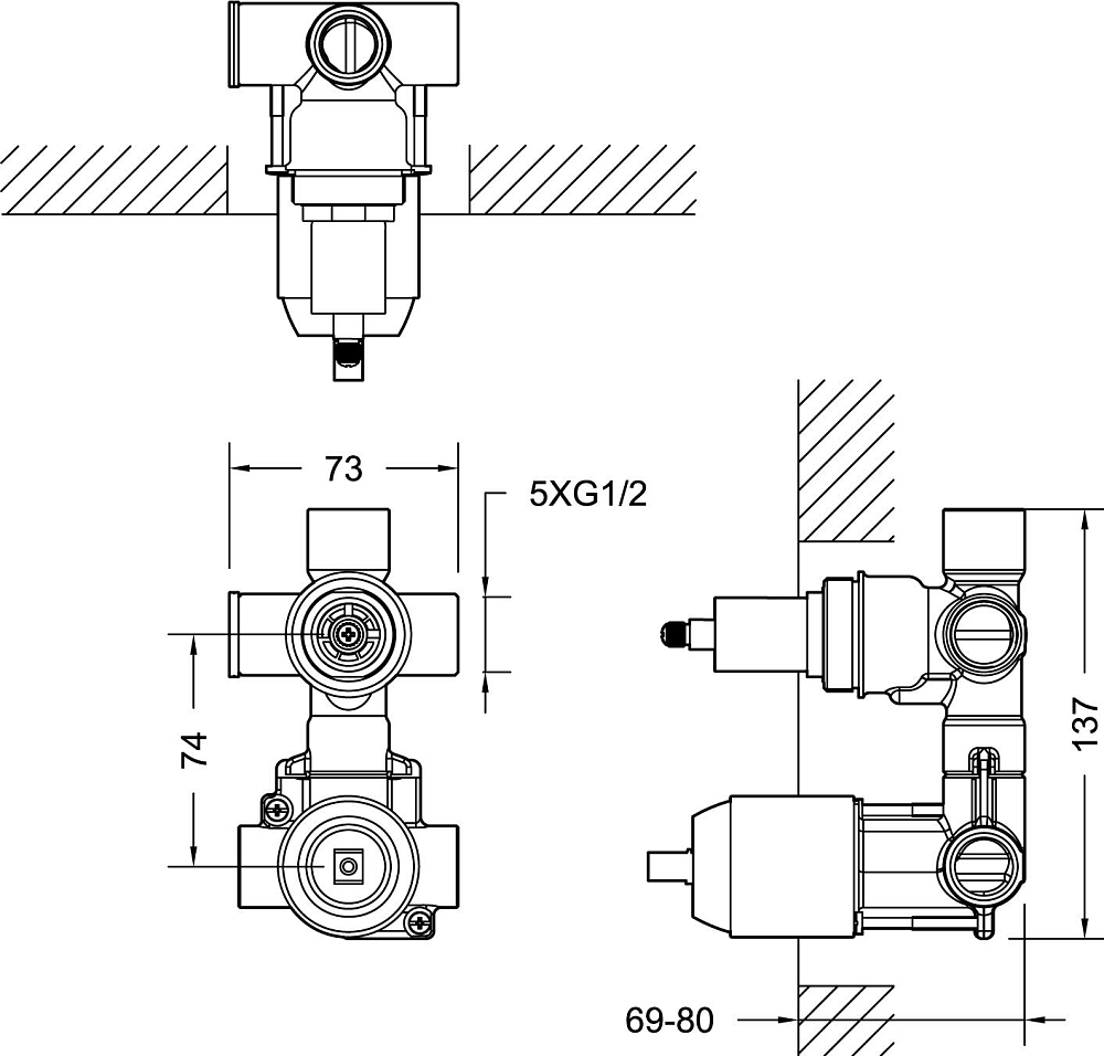 Скрытая часть Bravat D982CP-A-ENG