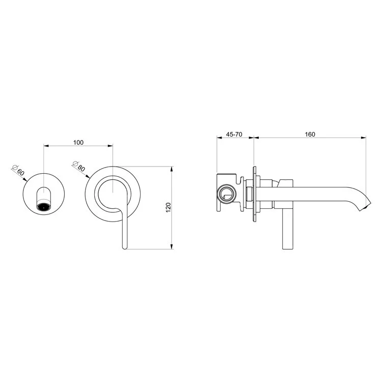 Смеситель для раковины Webert DoReMi DR830606560 черный