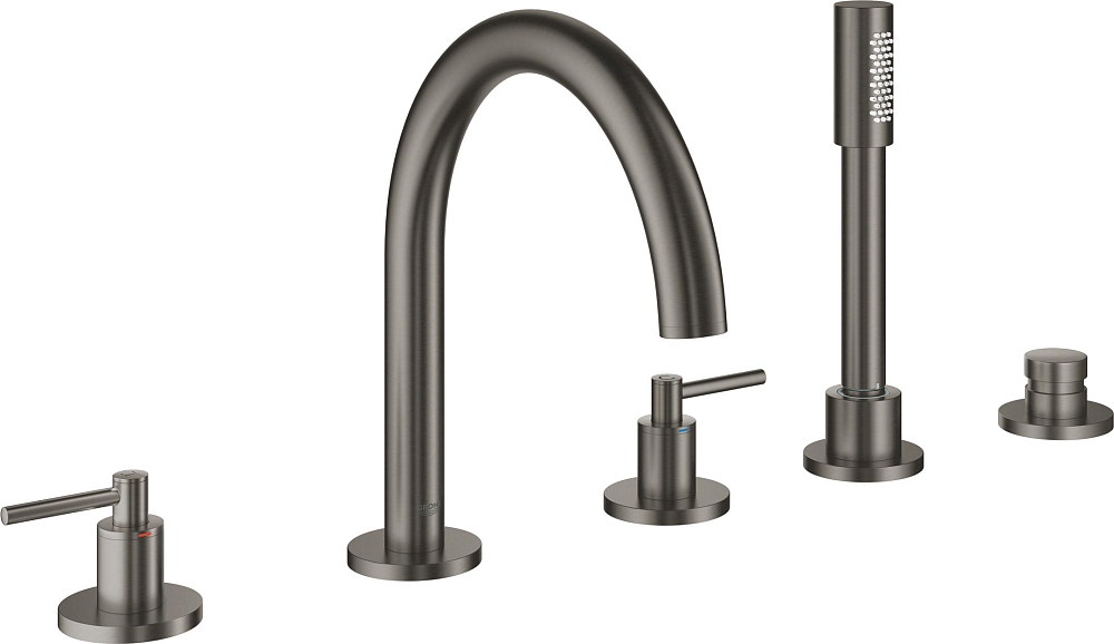 Смеситель Grohe Atrio New 19922AL3 на борт ванны тёмный графит, матовый