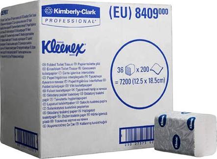 Туалетная бумага Kimberly-Clark Kleenex 8409 (Блок: 36 уп. по 200 шт)