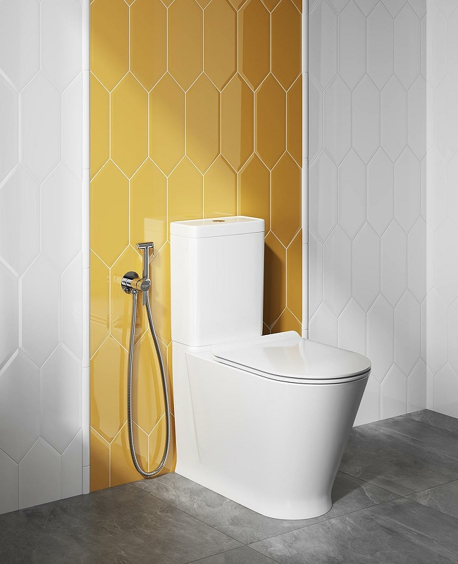 Унитаз компакт Kerama Marazzi Plaza Modern PLMR.wc.01 Белый глянцевый без бачка и сиденья