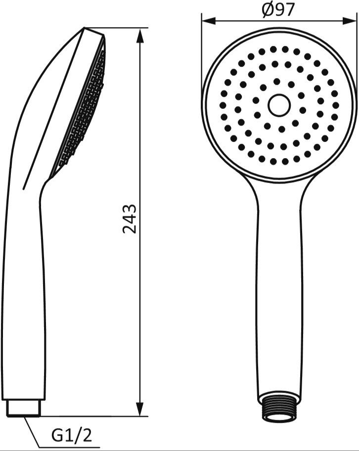 Комплект для ванной STWORKI HFHS02100 + HFHS10000 + HFDB91100