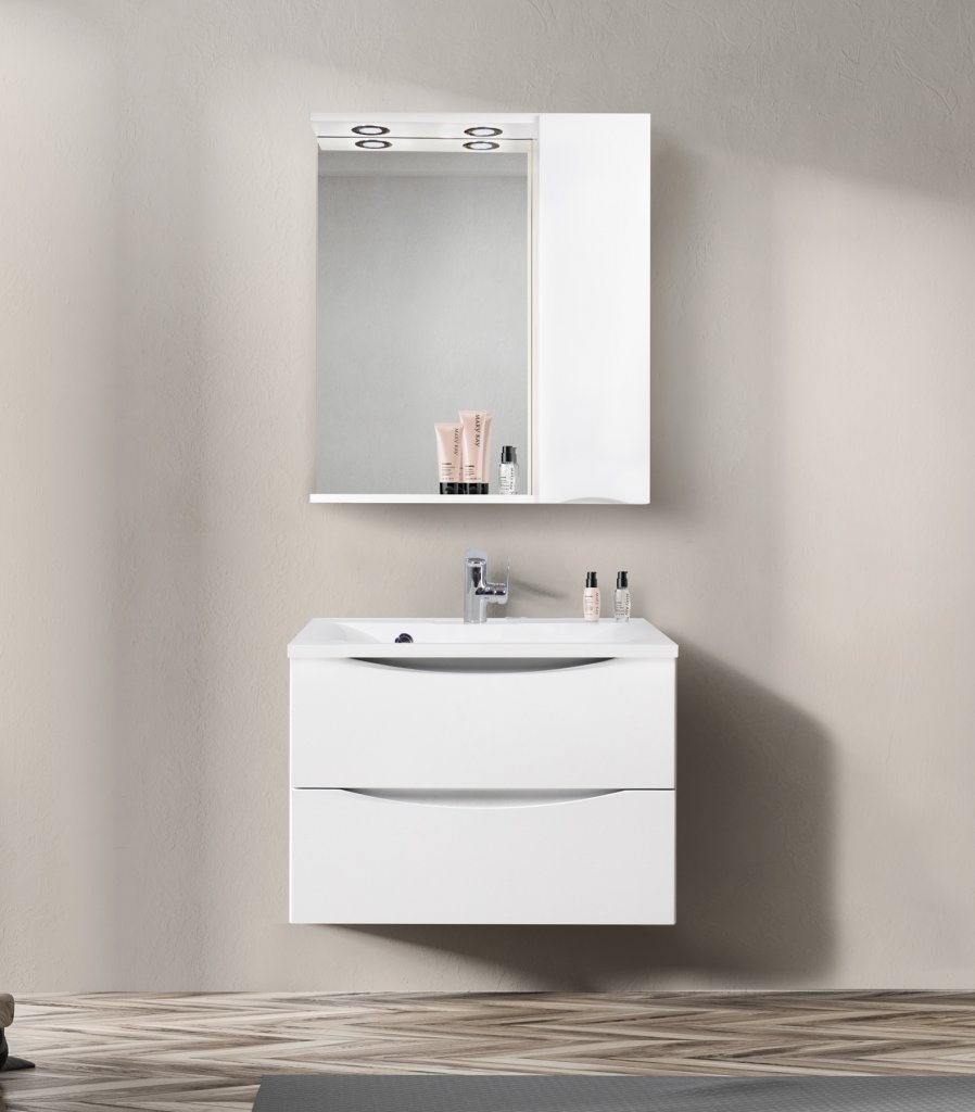 

Зеркало-шкаф 70 см BelBagno MARINO-SPC-700/750-1A-BL-P-R, Marino