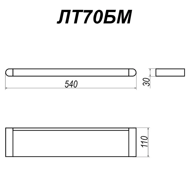 Полка Altasan Лотос ЛТ70БМ белый