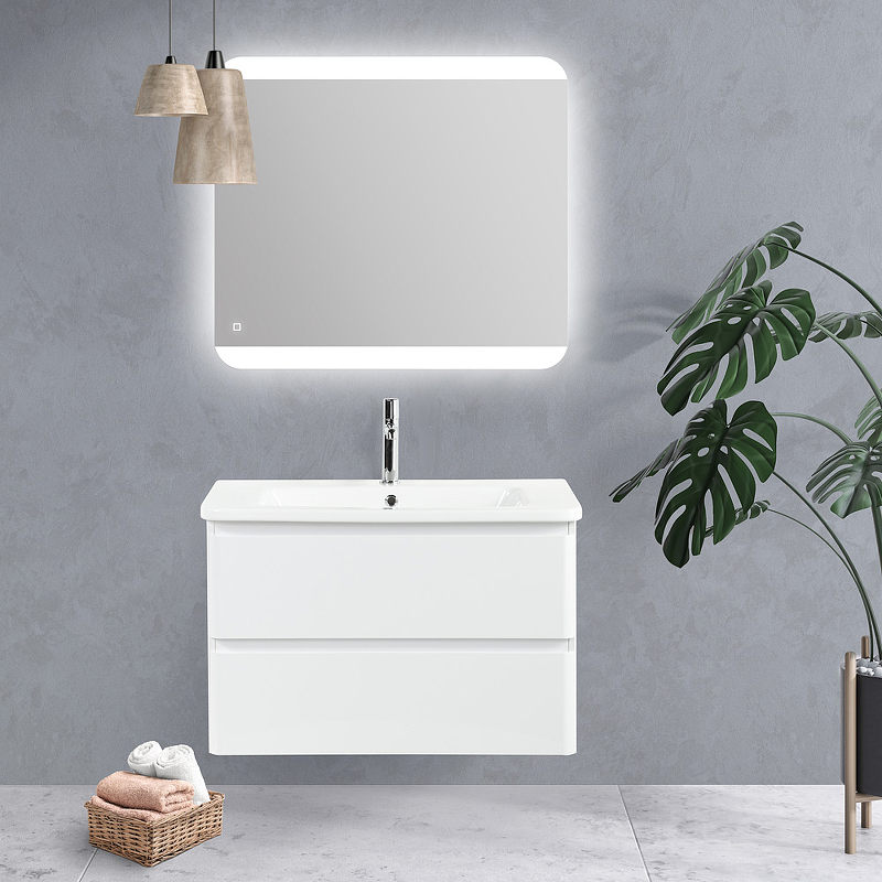 Тумба под раковину BelBagno ALBANO-CER-800-2C-SO-BL 80 см, Bianco Lucido