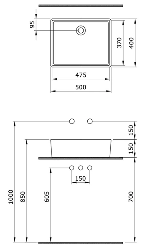 Раковина накладная Bocchi Milano 1215-019-0125 красный