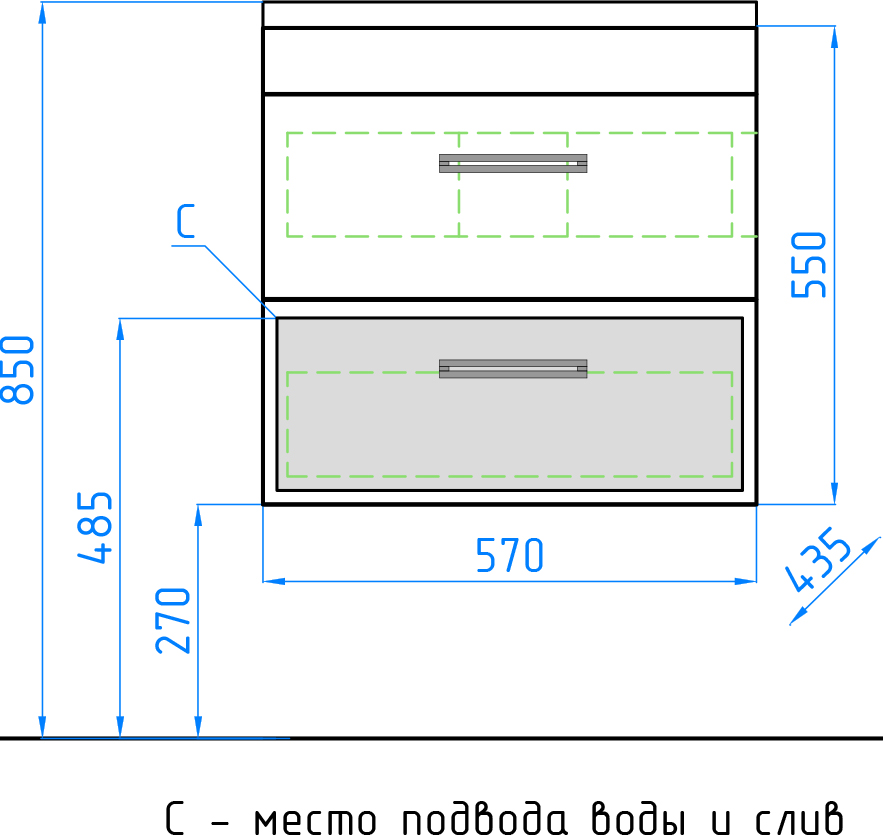 Тумба с раковиной Style Line Лотос 60 Plus подвесная шелк зебрано