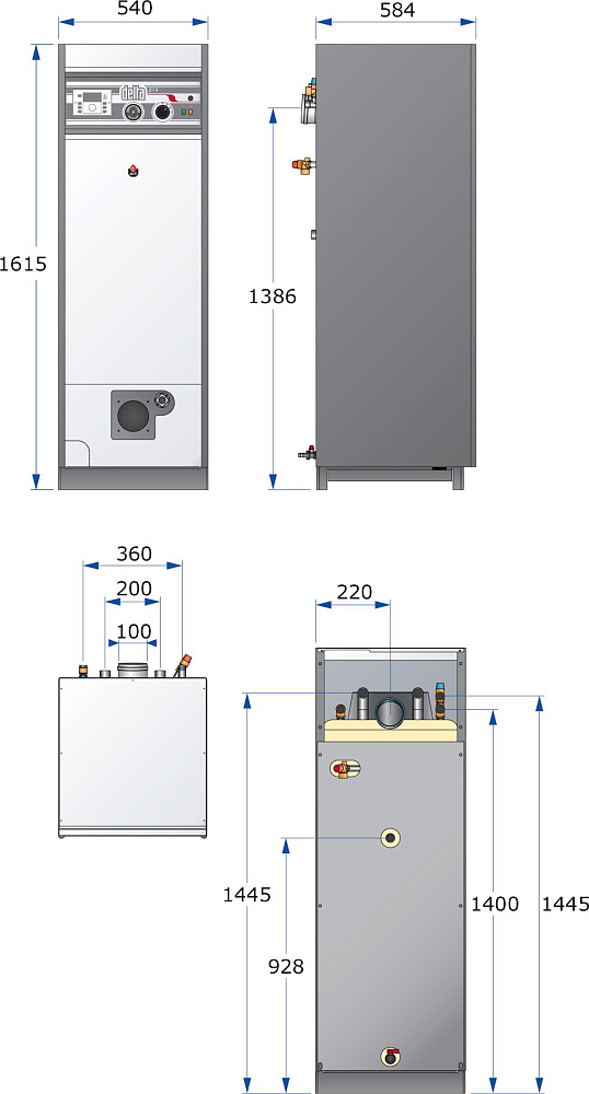 Жидкотопливный котел ACV Delta Pro S 25 (260-283 кВт)