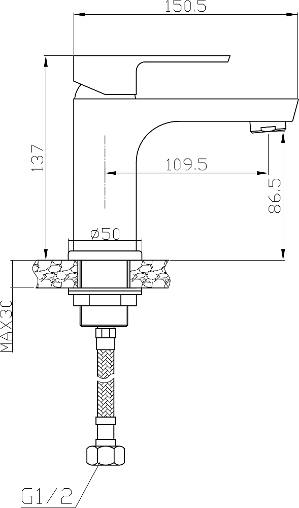 Смеситель Agger Brilliant A0302100 для раковины