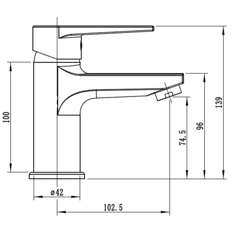 Смеситель для раковины Esko Budapest BT26 хром