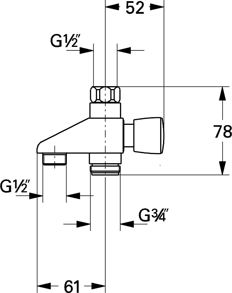 Девертор (переключатель) Grohe 29736000