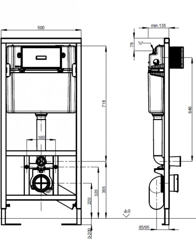 Инсталляция Gustavsberg 92211461, с безободковым унитазом Gustavsberg Hygienic Flush 5G84HR01, сиденье микролифт, клавиша хром