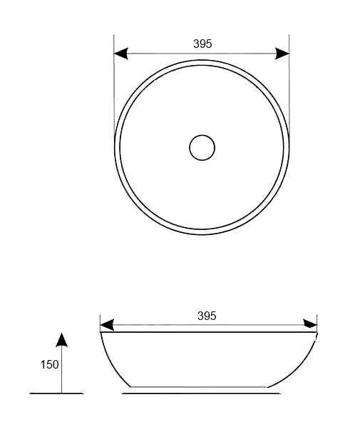 Раковина накладная Comforty J2056J золото