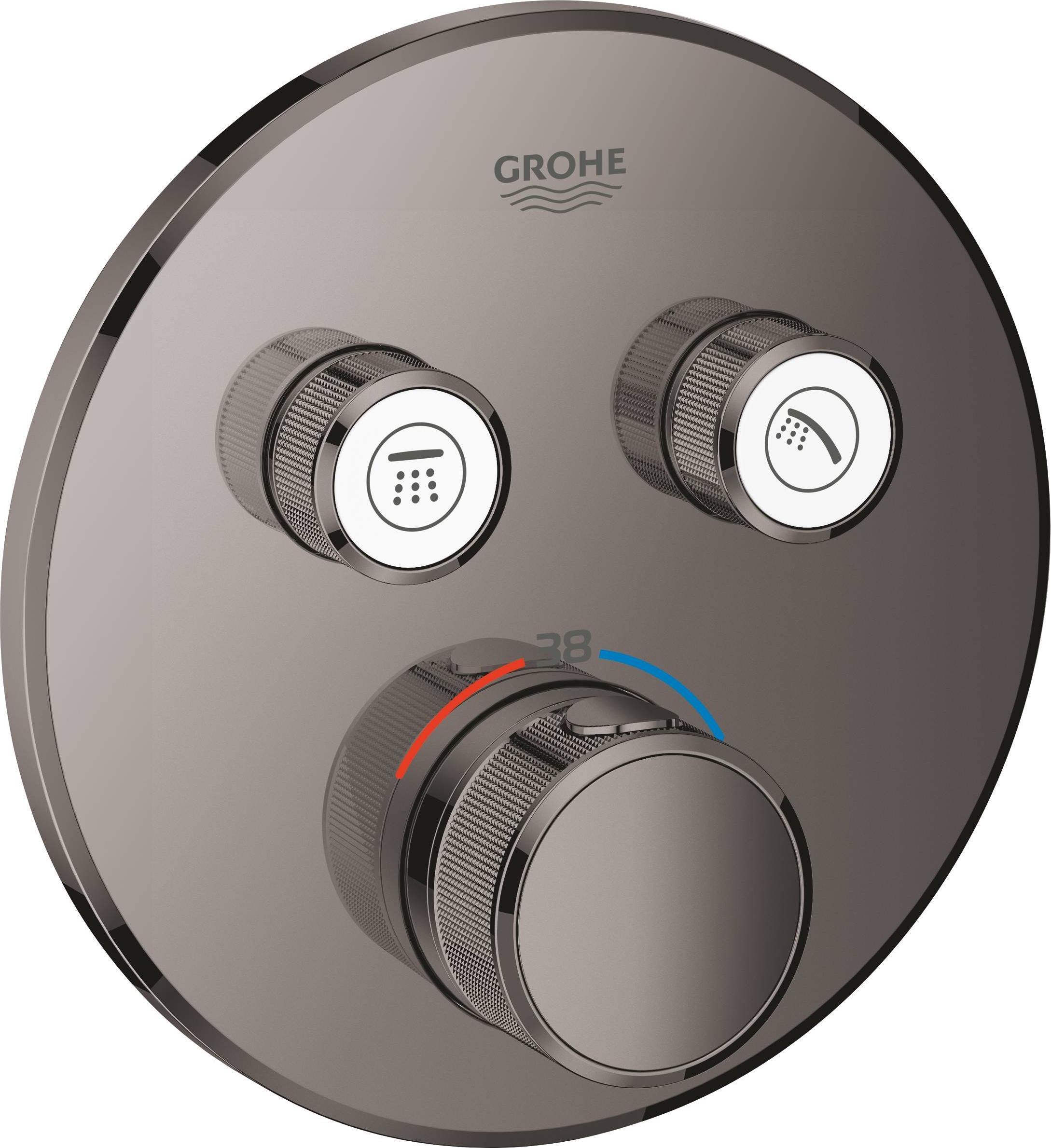 Термостат Grohe Grohtherm SmartControl 29119A00 тёмный графит, глянец