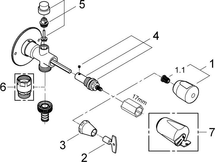 Вентиль Grohe Eggemann 41212000