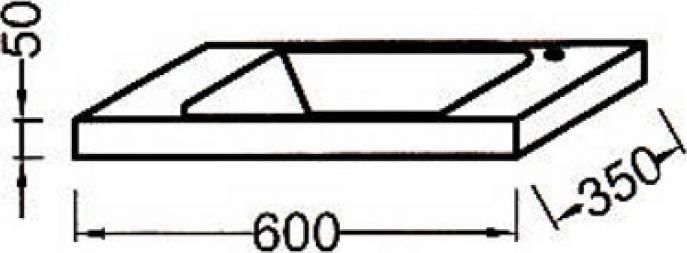 Мебельная раковина 60 см Jacob Delafon XS EB680-00, белый