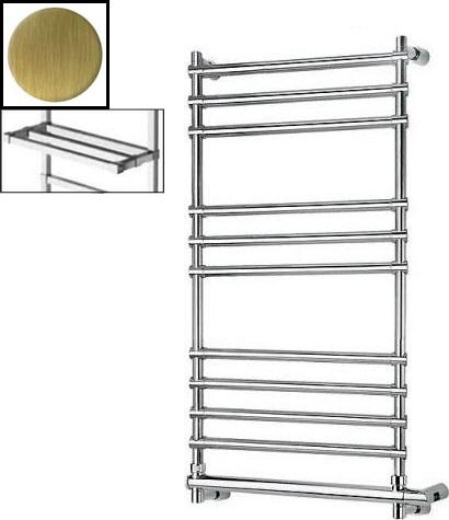 Полотенцесушитель электрический Margaroli Sole 564-11 ВОХ 5644711OBPB с полкой, старая бронза