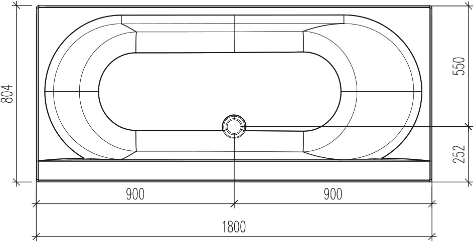 Комплект Акриловая ванна STWORKI Хадстен SW1016075028 без опоры 180x80 см + Каркас SW5018080052 180 + Гарнитур Готланд WH628-MB черный матовый