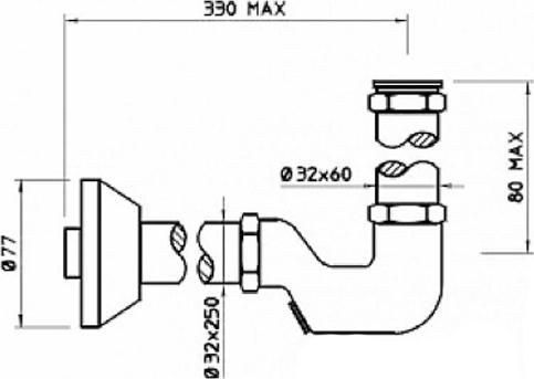 Сифон для раковины Gessi Technical Accessories 01018#031, хром