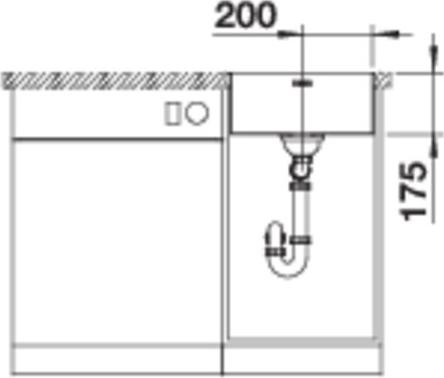 Кухонная мойка Blanco Supra 400-IF/A 523357