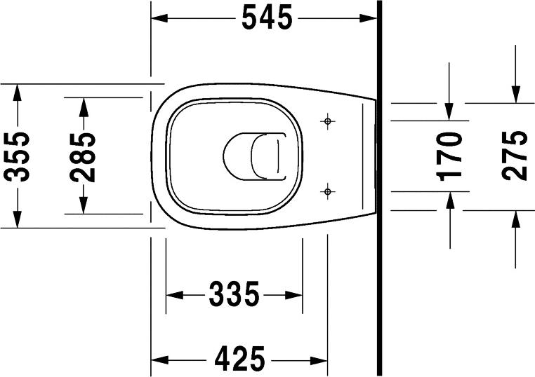 Подвесной унитаз Duravit D-Code 25350900002