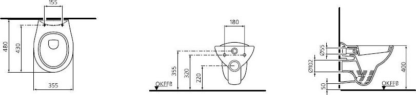 Подвесной унитаз Ideal Standard San Remo W709301