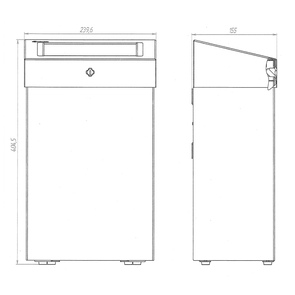 Корзина для мусора Merida Stella R KSM107.R 12L, нержавеющая сталь матовая