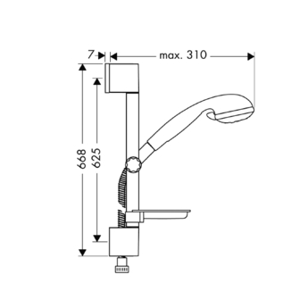 Душевой гарнитур Hansgrohe Crometta 27739000