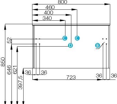 Тумба под раковину Aquaton Ондина 80 1A183401OD010, белый