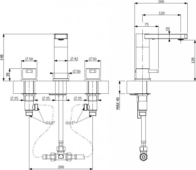 Тумба под раковину Art&Max Family 40 Family-400-1D-SO-CV, цемент