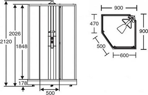 Душевая кабина 90x90 IDO Showerama 8-5 4985012909