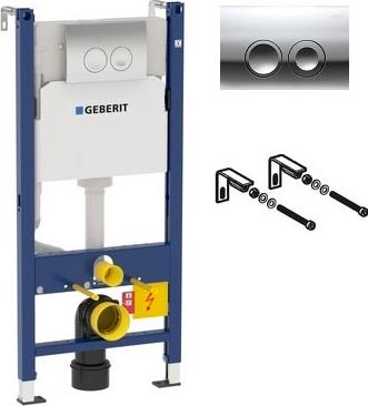 Комплект подвесного унитаза OWL 1975 Eter OWLT190203 с крышкой сиденьем и инсталляцией Geberit Duofix Delta 458.124.21.1 3 в 1 с кнопкой смыва