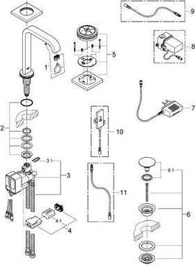 Смеситель для биде Grohe Allure F-digital 36346000