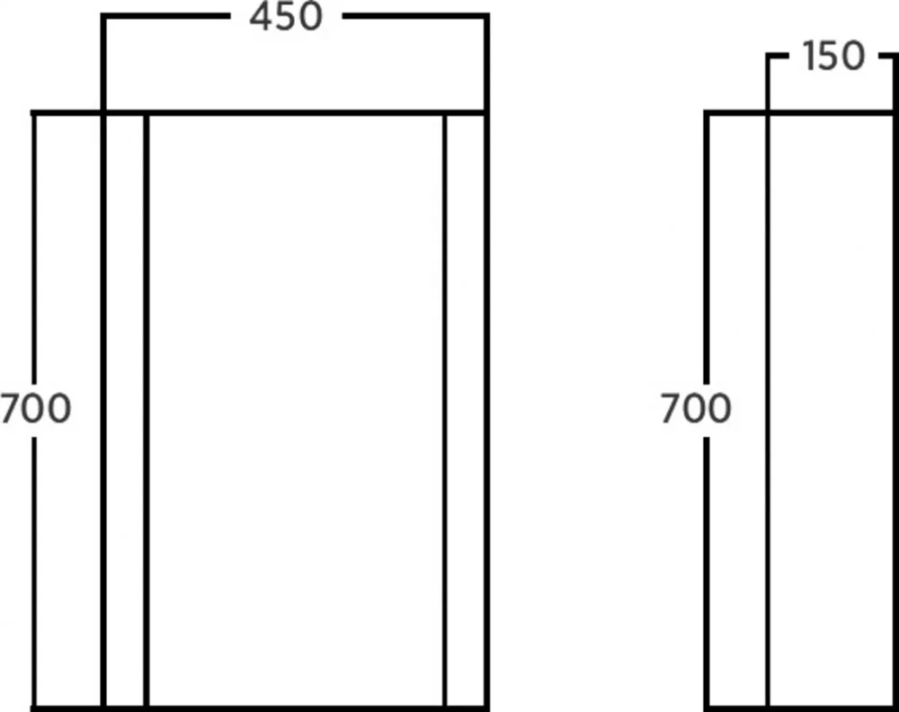 Зеркало Voq Bold EA4BL045C06P00 серый