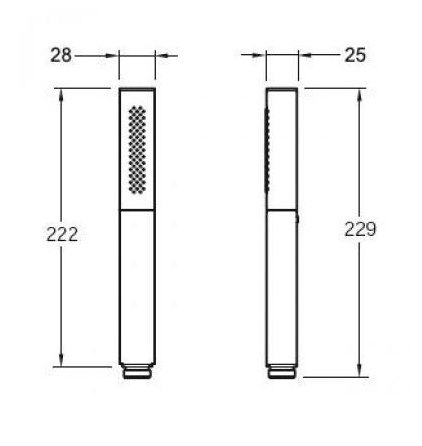 Ручной душ Jacob Delafon Shift Ellipse E45892-CP