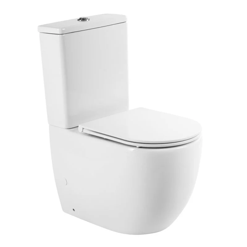 Напольный унитаз BelBagno Sfera-R, безободковый P-trap BB2128CPR