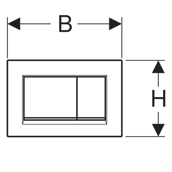 Кнопка смыва Geberit Sigma 30 115.883.16.1 чёрный матовый лак