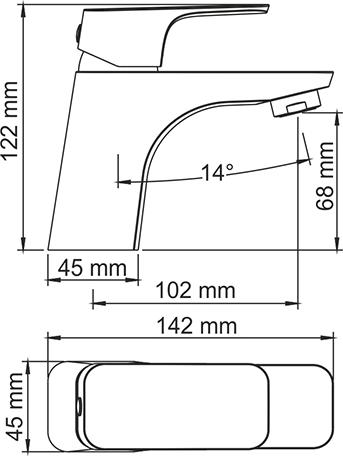 Смеситель Wasserkraft Salm 2700 для раковины