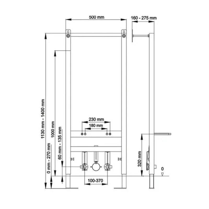 Инсталляция для биде Berges Аtom 049216