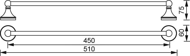 Полотенцедержатель Aquanet 5518